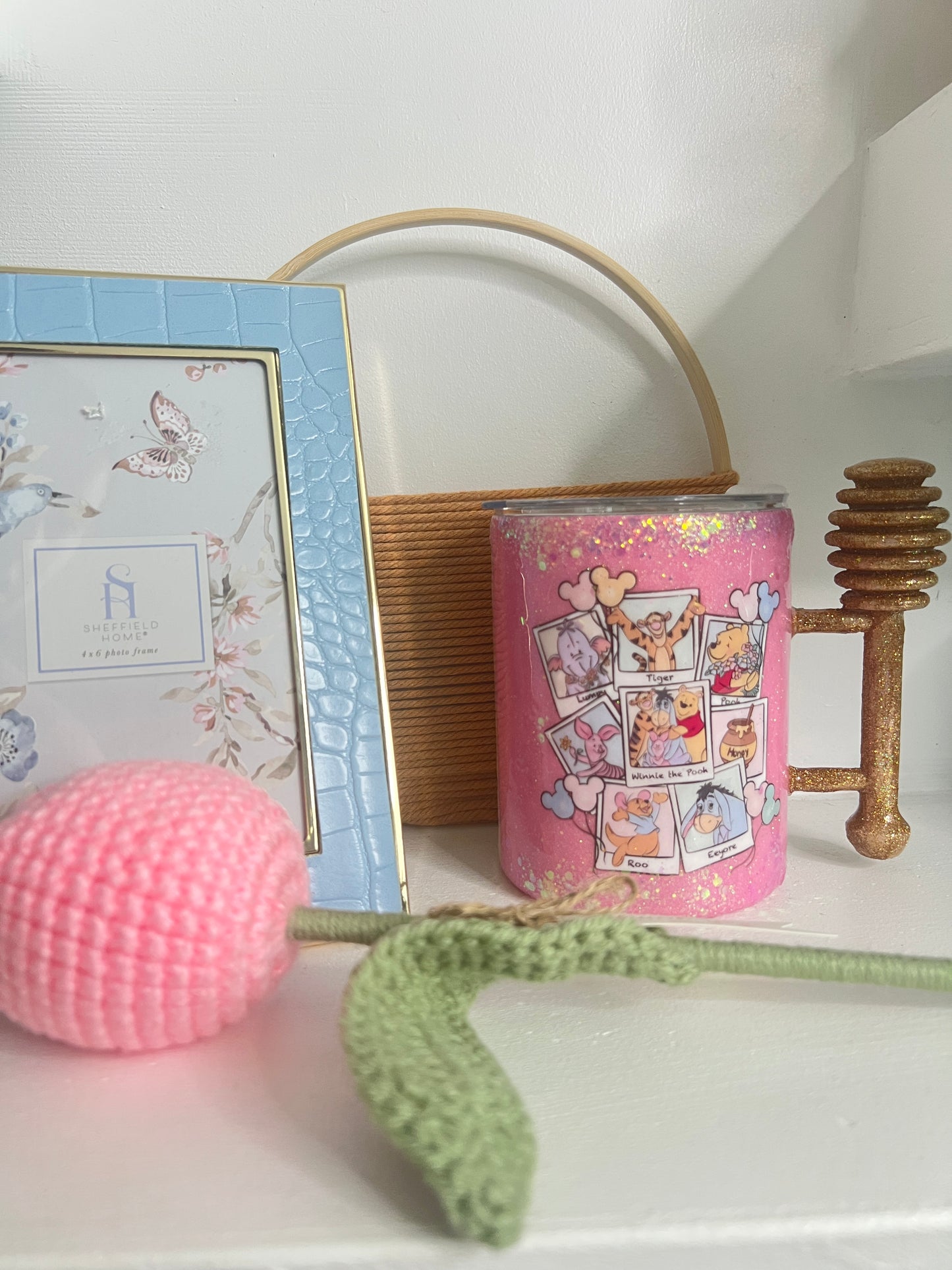 Vaso en Resina 10 oz – Diseño W-Pooh ❤️🍯