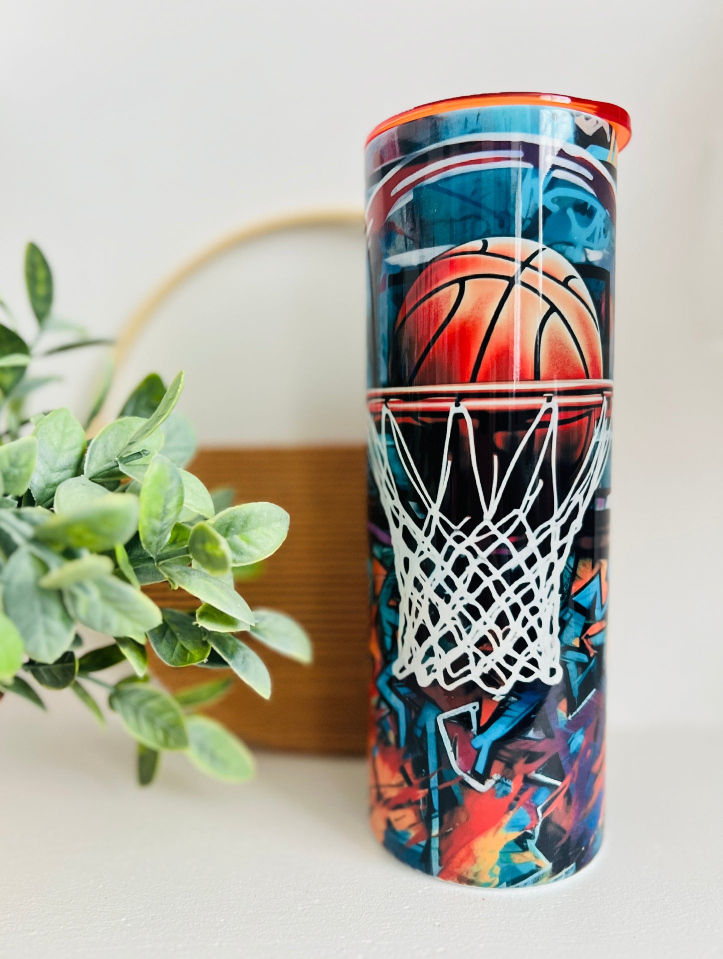 Basketball Skinny Tumbler 20 onz