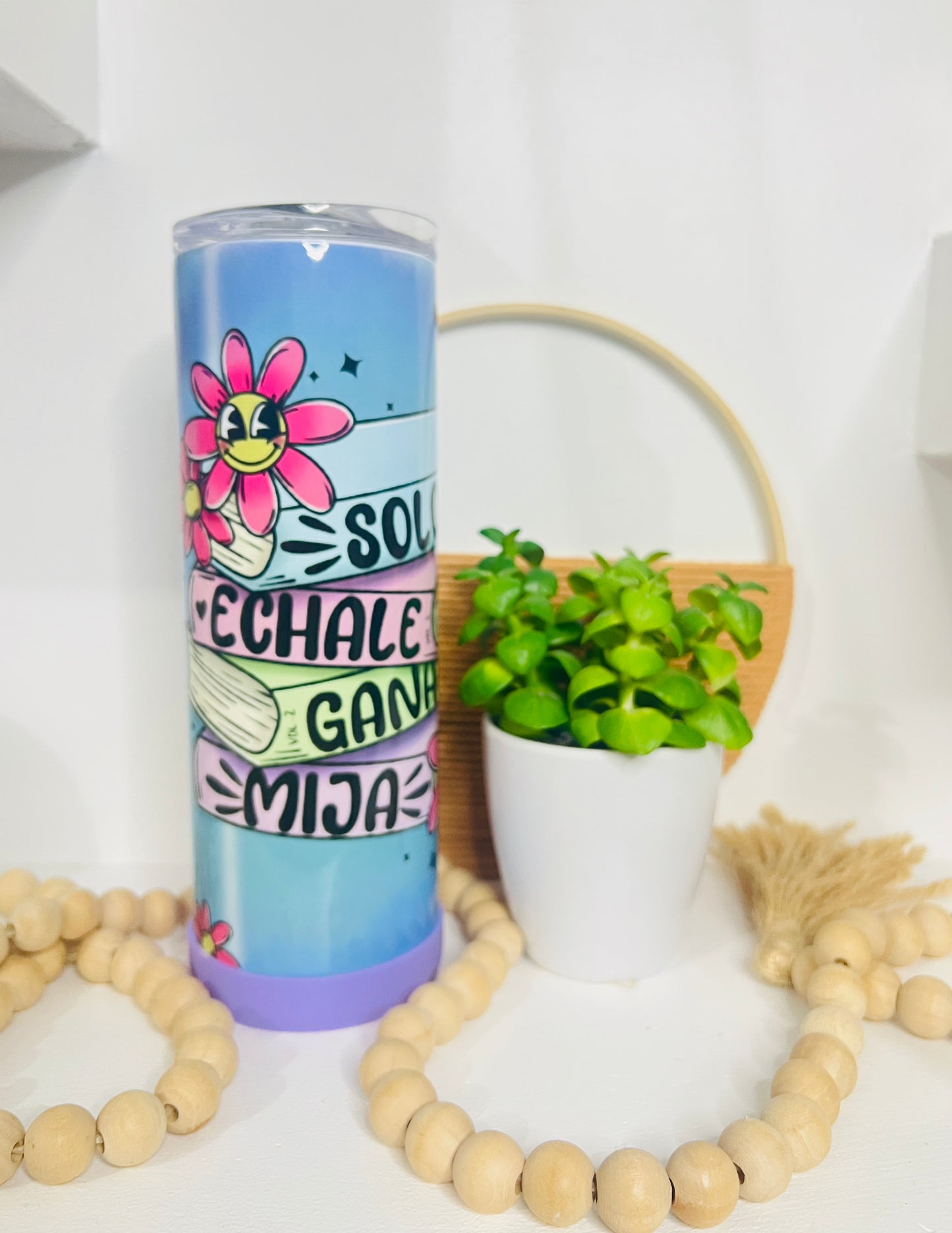 Echale Ganas Mija Libros Skinny Tumbler