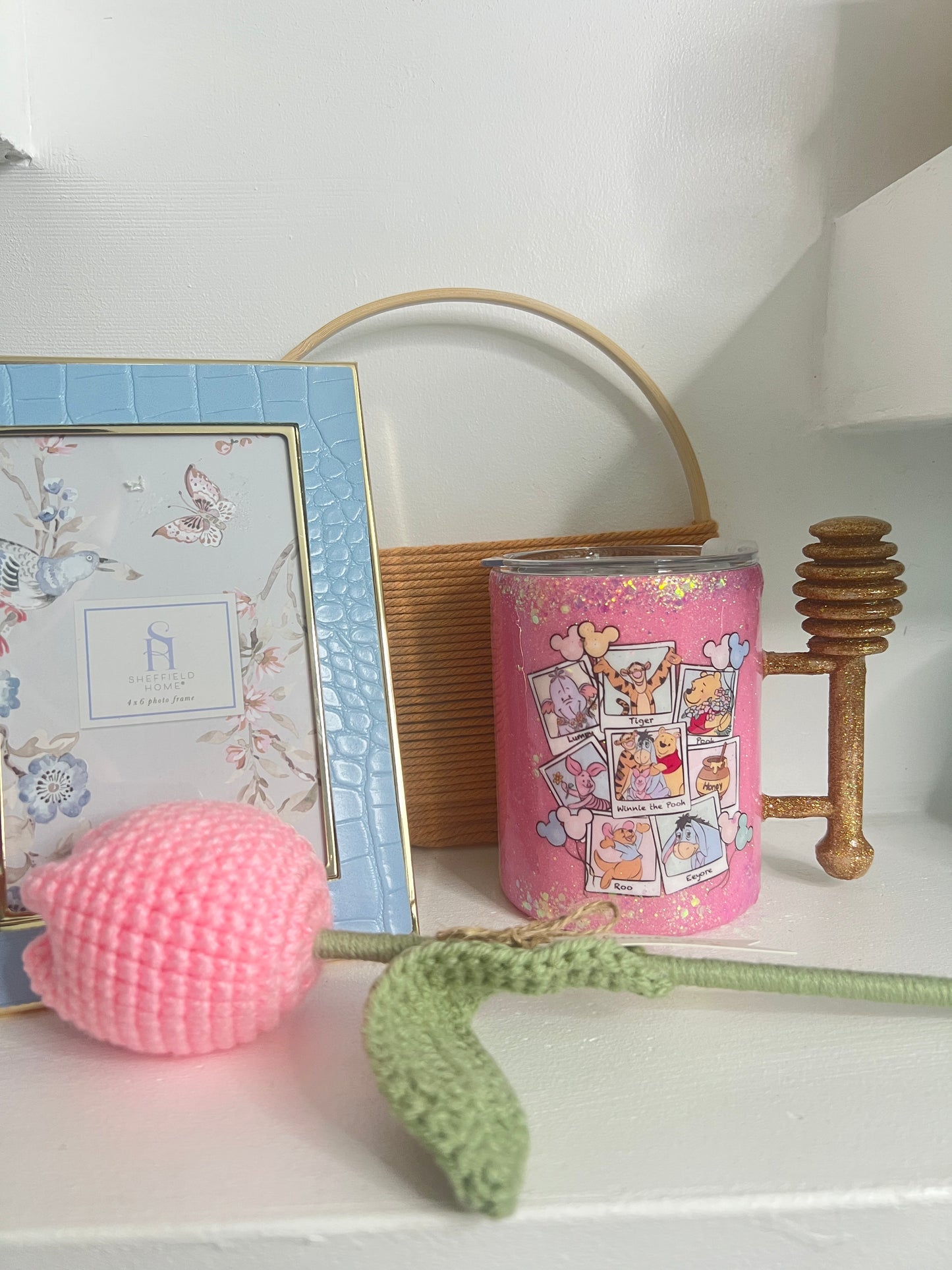 Vaso en Resina 10 oz – Diseño W-Pooh ❤️🍯