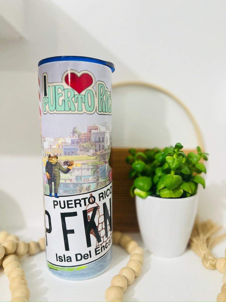 Yo soy de P...R Skinny Tumbler