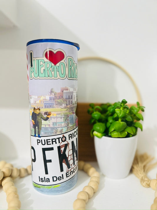 Yo soy de P...R Skinny Tumbler