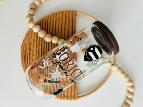 BORICUA GLASS CAN
