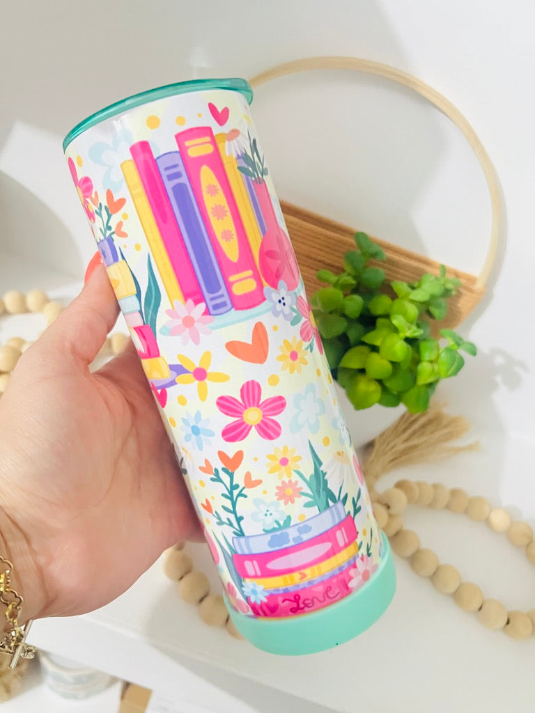 Books Lover Skinny Tumbler