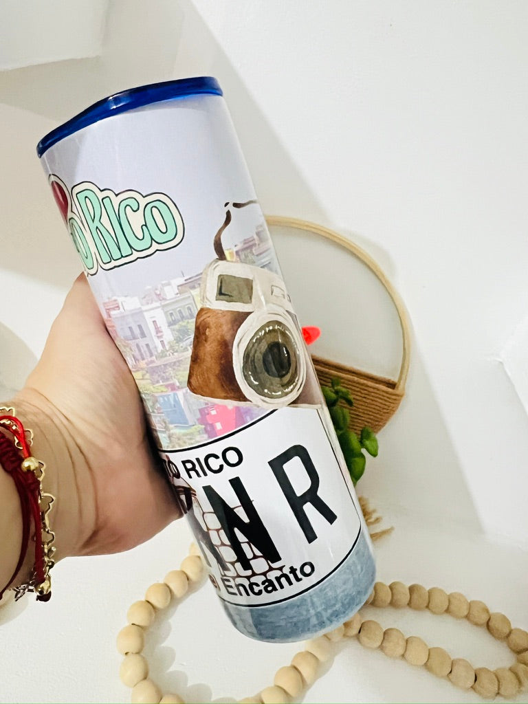 Yo soy de P...R Skinny Tumbler