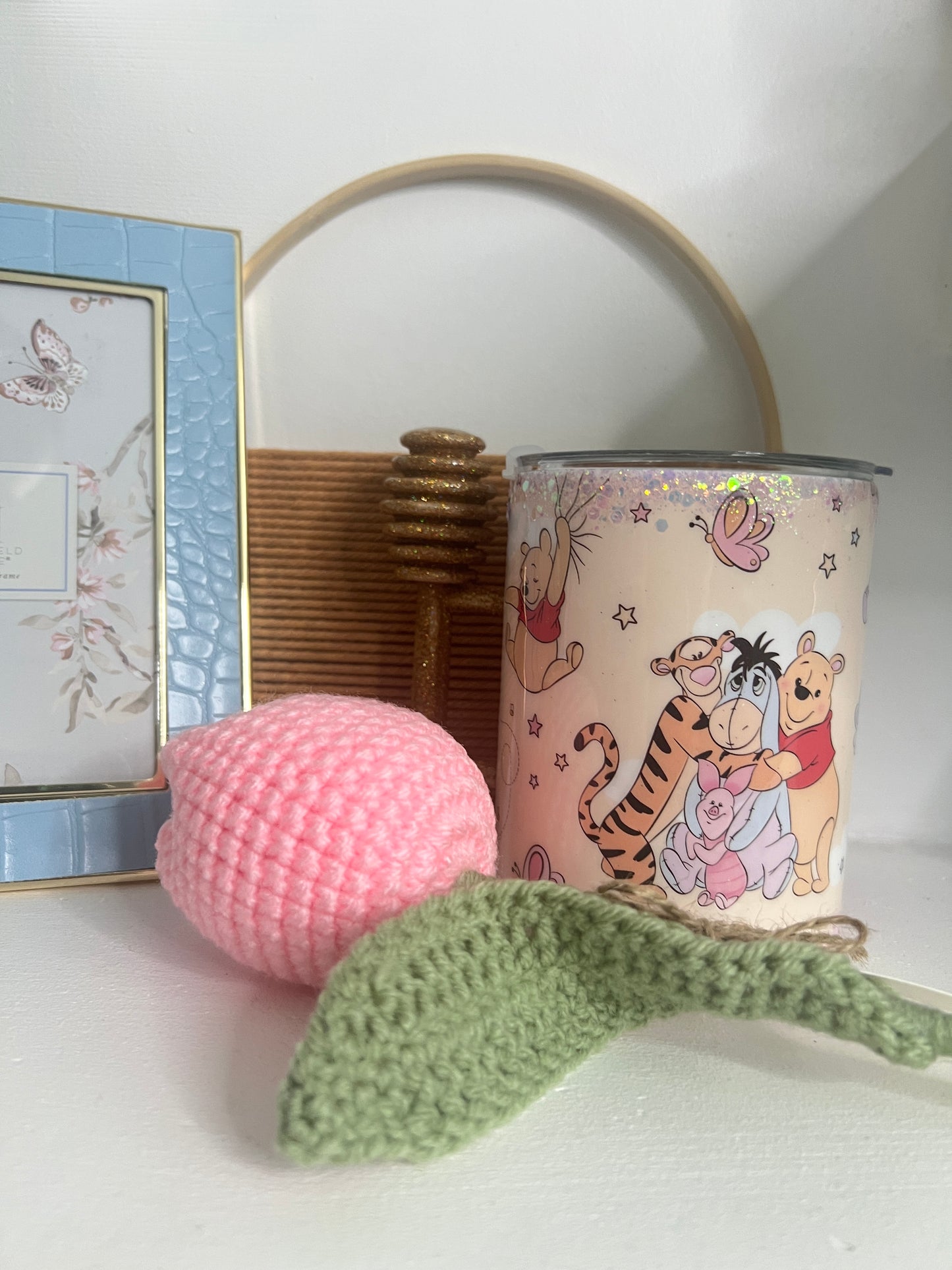 Vaso en Resina 10 oz – Diseño W-Pooh ❤️🍯