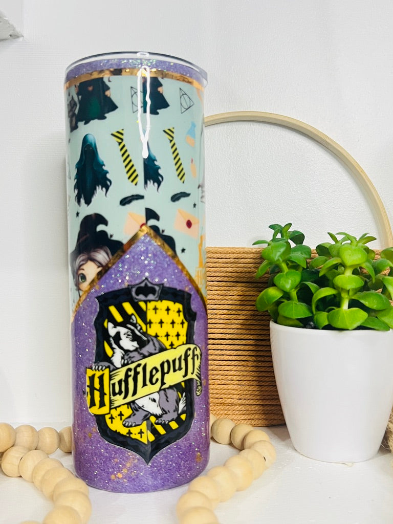 Wizard HP Yellow House Skinny Resin Tumbler
