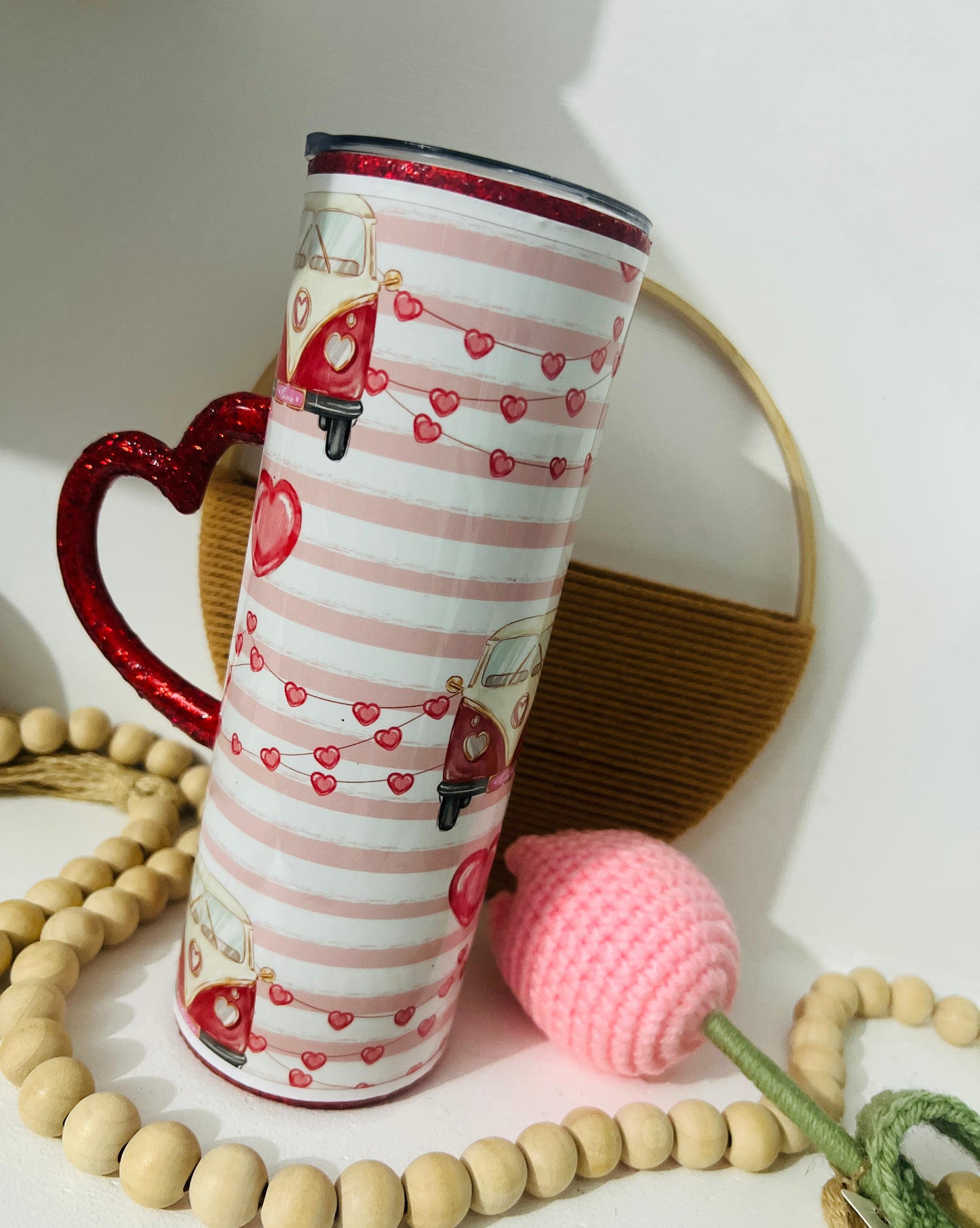 Red Heart Van with Handle