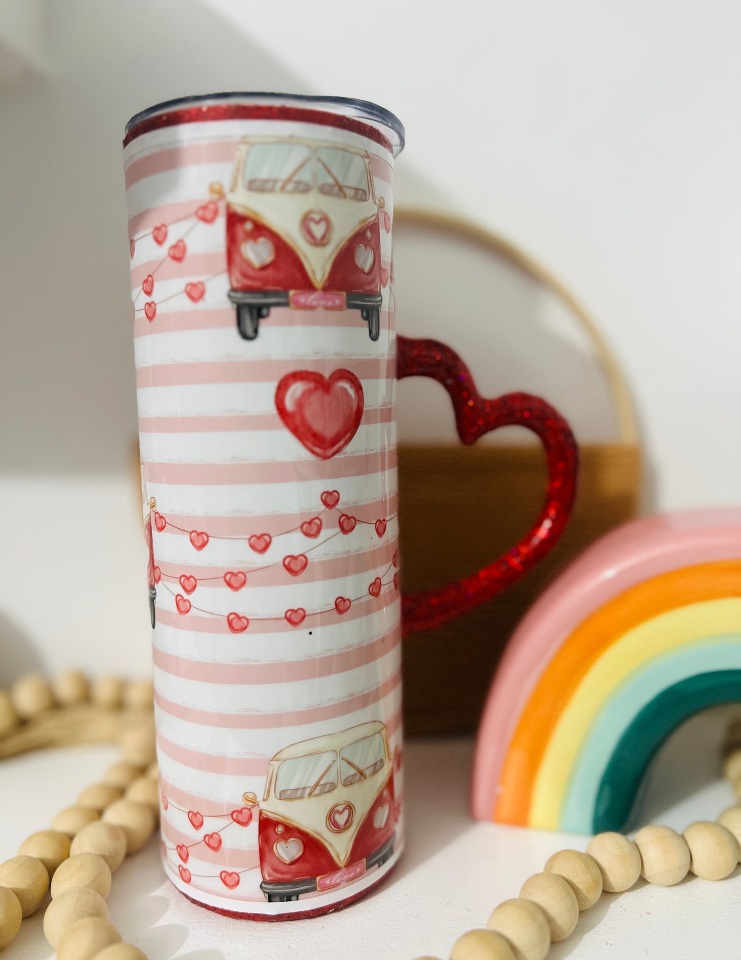 Red Heart Van with Handle